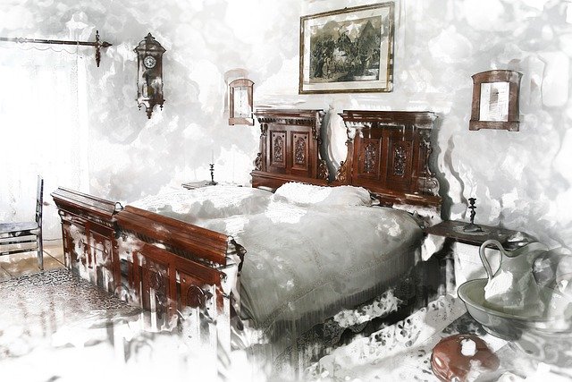 starožitná ložnice